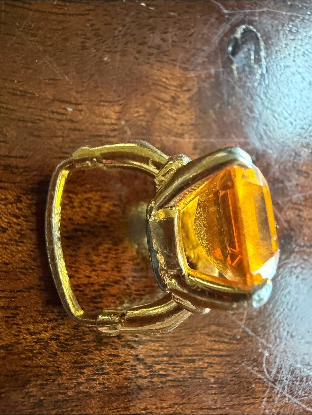 👑 Vintage VENDOME Patented Adjustable Statement Cocktail Ring - Picture 9 of 10